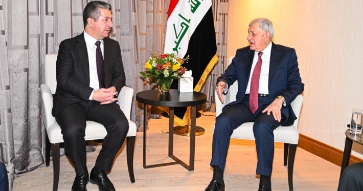 مسرور بارزاني ورشيد يؤكدان من دافوس أهمية حل مشاكل أربيل – بغداد تحت مظلة الدستور