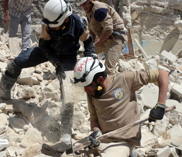 بەهۆی داڕمانی باڵەخانەیەک لە شاری حەلەبی پایتەختی سوریا ١١ کەس گیانیان لە دەستدا