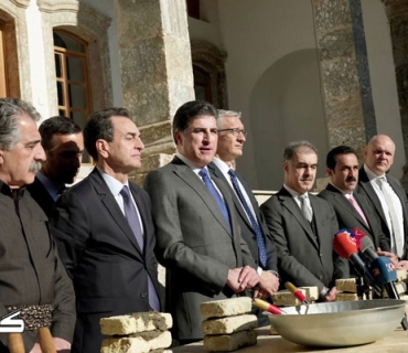 سەرۆك نێچیرڤان بارزانی بەردی بناغەی پەیمانگه‌يه‌كى كولتووريی فەرەنسی ـ ‏ئەڵمانی دادەنێت