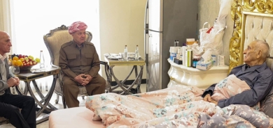 Serok Barzanî serdana Pêşmergeyê dêrîn Hemîd Efendî kir