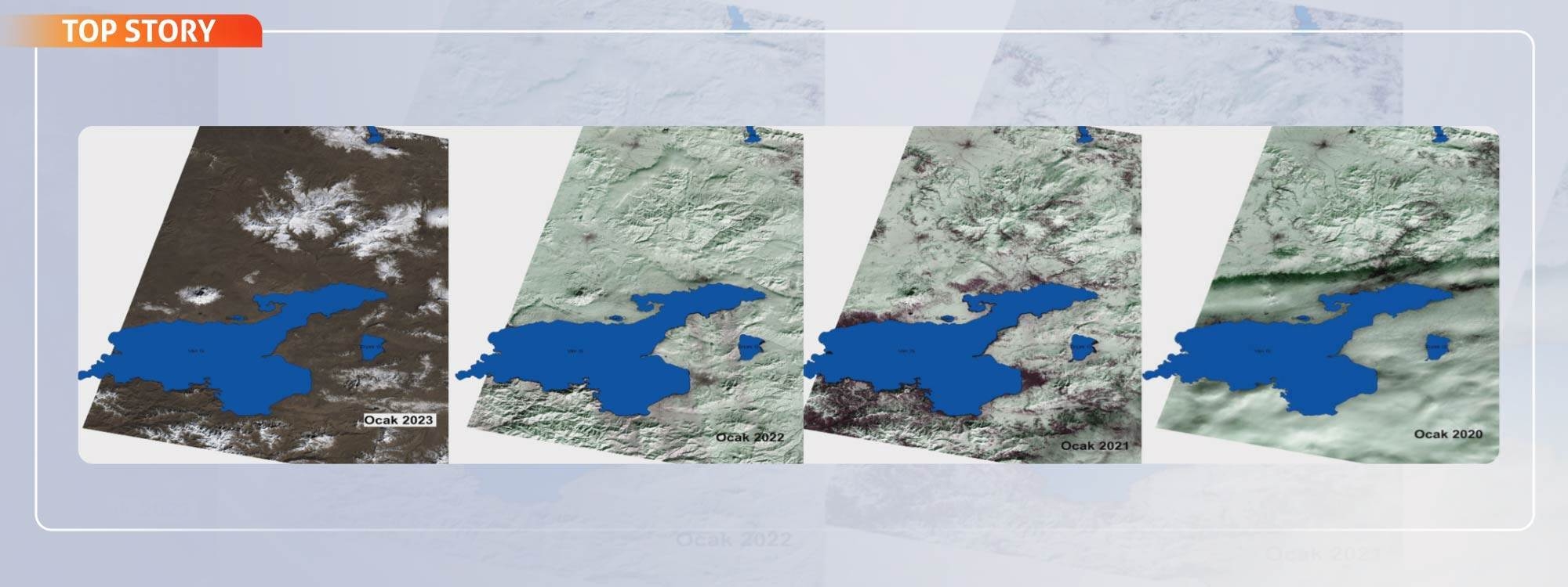 Di dîmenên NASAyê de kêmbûna ava Gola Wanê xuya dike