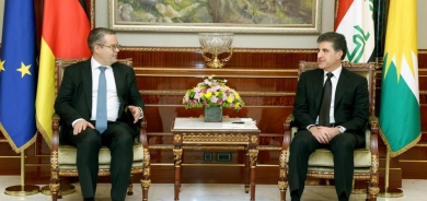 President Nechirvan Barzani meets with a high level delegation from Germany