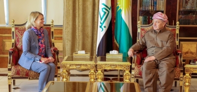 الرئيس بارزاني يستقبل القنصل البريطاني الجديد في أربيل