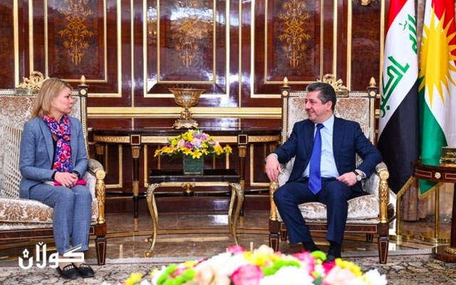 سەرۆکی حکوومەتی هەرێمی کوردستان پێشوازى لە كونسوڵى گشتيى نوێى به‌ريتانيا له‌ هه‌رێمى كوردستان كرد و چەند پرسێکیان تاوتوێکرد.