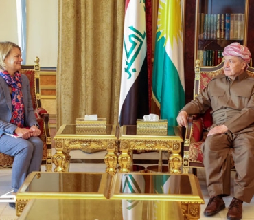 سەرۆک بارزانی پێشوازی لە کونسوڵی تازەی بریتانیا لە ھەولێر دەکات