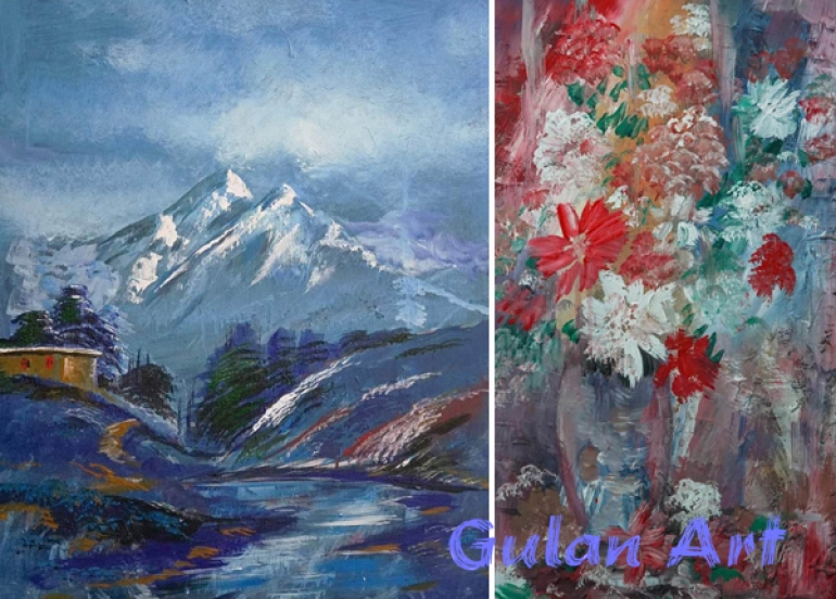 لە سلێمانی پێشانگەیەکی تایبەتی هونەرمەند ناشاد کرایەوە