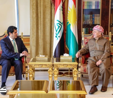 سەرۆک بارزانی پێشوازی لە کونسوڵی کوەیت لە هەولێر دەکات