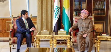 Serok    Barzanî li gel Konsulusê Kuwaitê civiya