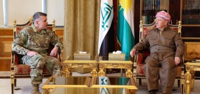 Serok Barzanî pêşwazî li Fermandarê Hêzên Hevpeymanan kir