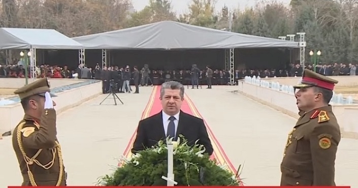 بحضور رئيس حكومة إقليم كوردستان إحياء مراسم السنوية الـ 19 لفاجعة 1 شباط في العاصمة اربيل