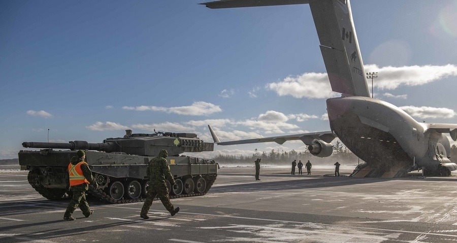 Kanada tankên Leopard dişîne Ukraynayê