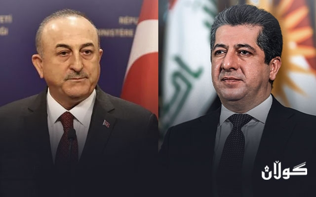 مەسرور بارزانی، سەرۆکی حکومەتی هەرێمی کورستان و مەولود چاوشئۆغلۆ، وەزیری دەرەوەی تورکیا پەیوەندییەکی تەلەفۆنیان ئەنجامدا.