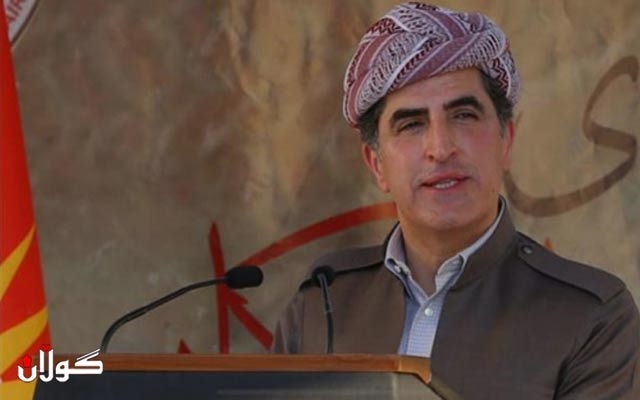 سه‌رۆك نێچيرڤان بارزانى پيرۆزبايى له‌ يه‌كێتيى نووسه‌رانى كورد ده‌كات