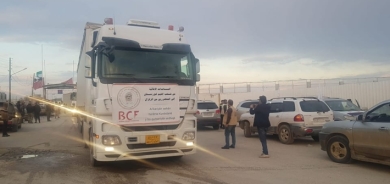 قافلة ‹بارزاني الخيرية› تدخل الأراضي السورية في طريقها إلى عفرين