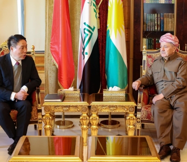 سەرۆک بارزانی پێشوازی لە شاندێکی باڵای حزبی شیوعیی چین دەکات