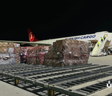 هێڵی ئاسمانی تورکیا هاوکاری مرۆیی لە قەتەرەوە بۆ توركیا گواستەوە