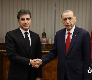 سەرۆک نێچیرڤان بارزانی لەگەڵ سەرۆک ئەردۆغان کۆبووەوە