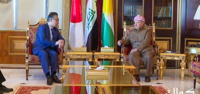 سەرۆک بارزانی پێشوازی لە باڵیۆزی ژاپۆن لە عێراق دەکات