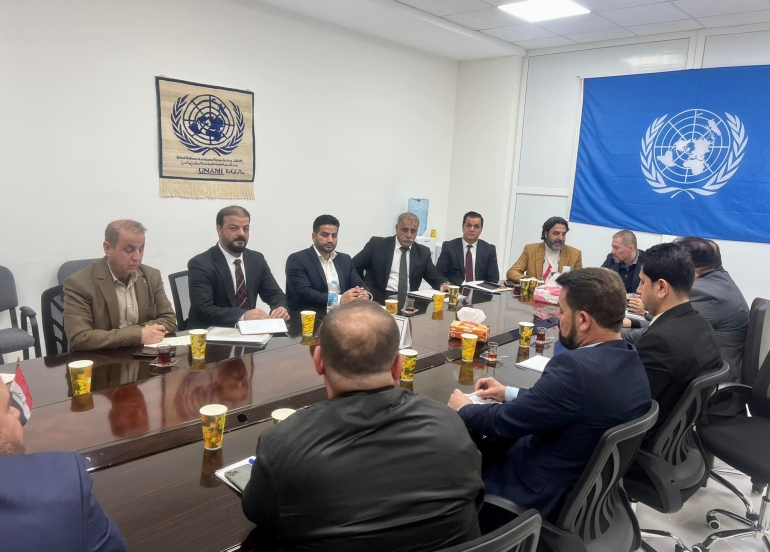 له كه‌ركوك  شاندی پارتی دیموكراتی كوردستان  به‌شداری كۆبوونه‌وه‌ی یۆنامی كرد