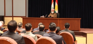 Serok Barzanî li gel Serkirdatiya Yekîtiya Xwendekarên Demokrat ên Kurdistanê û Yekîtiya Ciwanên Demokrat ên Kurdistanê civiya