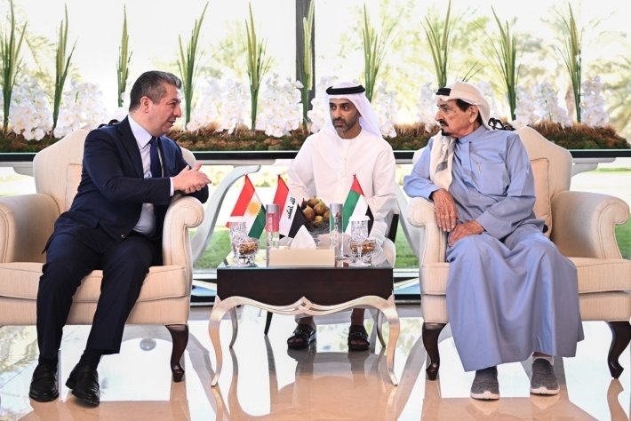 Serokê Hikûmeta Herêma Kurdistanê li gel Hakimê Mîrgeha Ecman civiya