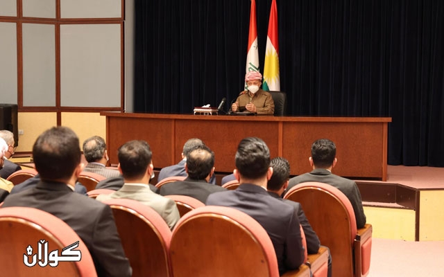 سەرۆک بارزانی لەگەڵ سەرکردایەتیی هەردوو ڕێکخراوی یەکێتیی قوتابیان و یەکێتیی لاوانی دیموکراتی کوردستان کۆبۆوە