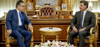 سه‌رۆك نێچيرڤان بارزانى، پێشوازى له‌ باڵيۆزى ژاپۆن كرد