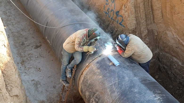 أربيل تنهي المرحلة الأولى من استبدال خط أنابيب المياه الرئيسي هذا الربيع