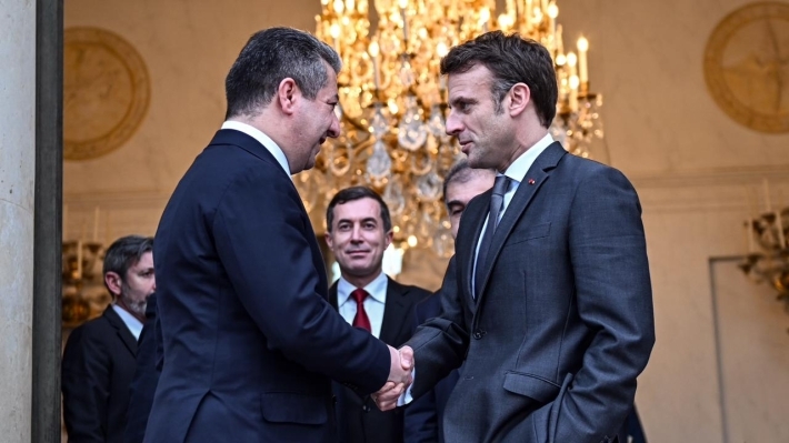 مسرور بارزاني للرئيس ماكرون: تعاونا لحماية العالم من داعش .. والآن نعزز علاقاتنا أكثر