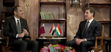 سه‌رۆك نێچيرڤان بارزانى و وه‌زيرى ده‌ره‌وه‌ى قه‌ته‌ر كۆبوونه‌وه‌