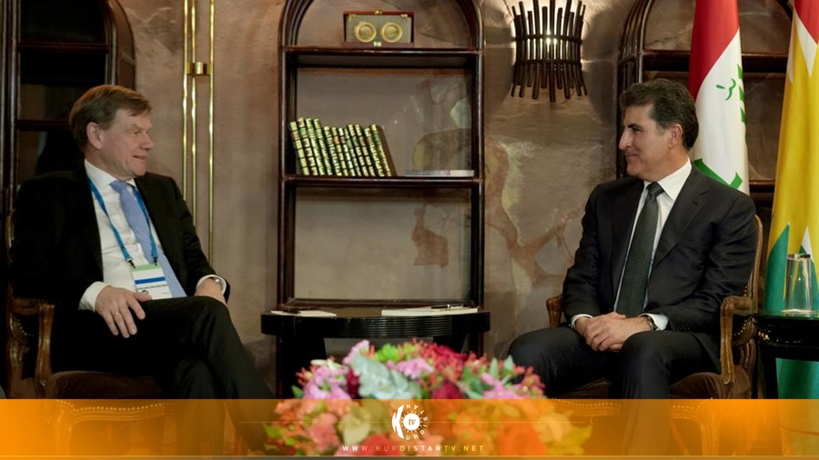 Serokê herêma Kurdistanê li gel şandeke parlementoya Almanyayê civiya