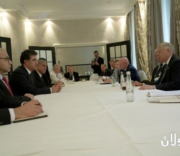 نێچيرڤان بارزانى، سه‌رۆكى هه‌رێمى كوردستان له‌گه‌ڵ شاندێكى كۆنگرێسى ئه‌مه‌ريكى كۆبووه‌وه‌