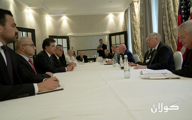 نێچيرڤان بارزانى، سه‌رۆكى هه‌رێمى كوردستان له‌گه‌ڵ شاندێكى كۆنگرێسى ئه‌مه‌ريكى كۆبووه‌وه‌