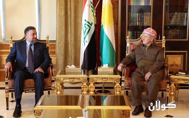 سەرۆک بارزانی پێشوازی لە سەرۆکی هاوپەیمانێتیی سیادە دەکات