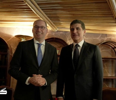 سه‌رۆكى هه‌رێمى كوردستان له‌گه‌ڵ وەزیری دەوڵەت بۆ هەماهەنگيی ئابووری و پەرەپێدانى ئه‌ڵمانيا كۆبووه‌وه‌