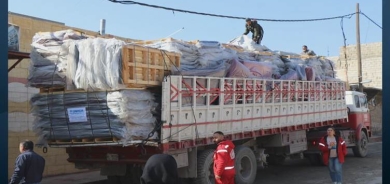 Netewên Yekbûyî 9 barhilgirên alîkariyê şandin taxên Kurdan ên Helebê