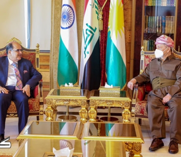 ســەرۆک بارزانی پێشوازی لە شاندێکی وەزارەتی دەرەوەی هیندستان دەکات