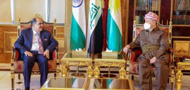 ســەرۆک بارزانی پێشوازی لە شاندێکی وەزارەتی دەرەوەی هیندستان دەکات