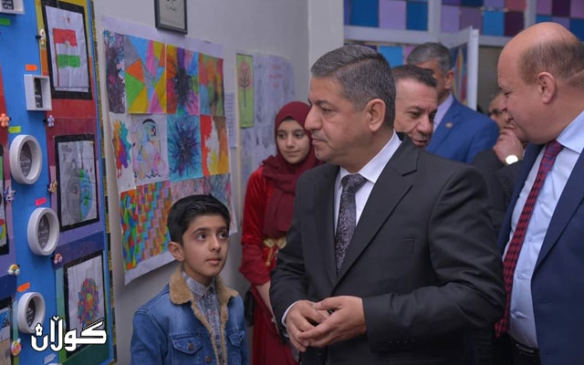 پێشانگای شێوەکاری بۆ قوتابخانە ئامادەییەکانی دەشتی هەولێر کرایەوە