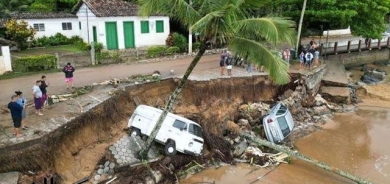 ژمارەی قوربانیانی لافاو و زەوی لەرزین لە بەرازیل گەیشتە ٤٦ کەس