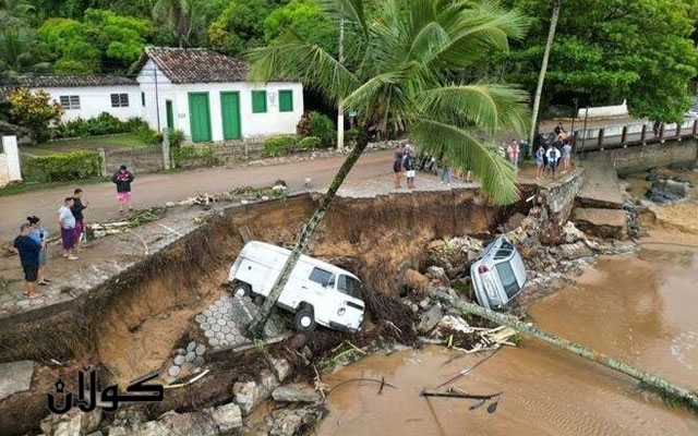 ژمارەی قوربانیانی لافاو و زەوی لەرزین لە بەرازیل گەیشتە ٤٦ کەس