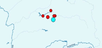 Li sînorê Çîn-Tacikistanê bi hêza 7.2 erdhej çêbû