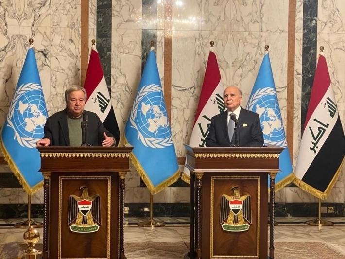 د.فؤاد حسين: زيارة غوتيريش الى العراق مهمة.. والأمين العام: العراقيون سيتغلبون على التحديات