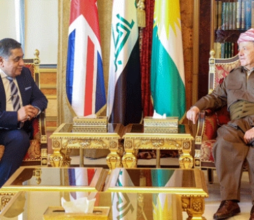 سەرۆک بارزانی پێشوازی لە شاندێکی حکوومەتی بریتانیا دەکات