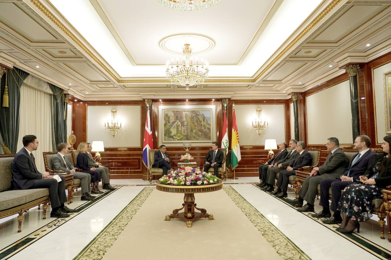 نيجيرفان بارزاني ووزير الدولة البريطاني يؤكدان أهمية تعزيز العلاقات الثنائية