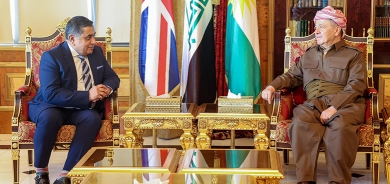 خلال استقباله وفدا بريطانيا الرئيس بارزاني يشدّد على أهمية اجراء الانتخابات العام الجاري