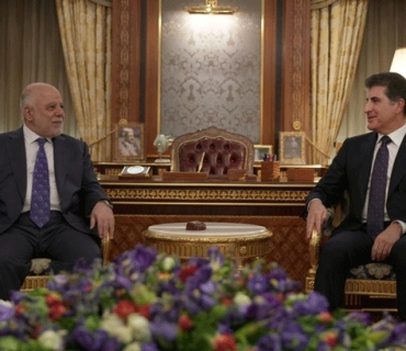 سه‌رۆك نێچيرڤان بارزانى پێشوازى له‌ به‌ڕێز ئه‌لعه‌بادى كرد