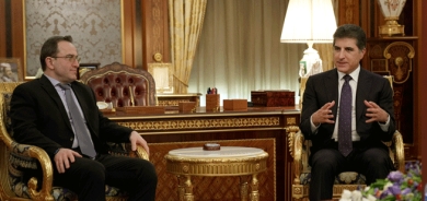 سه‌رۆك نێچيرڤان بارزانى پێشوازى له‌ باڵيۆزى ڕووسيا كرد