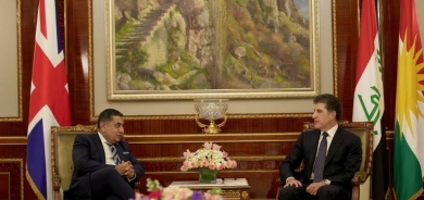 Nêçîrvan Barzanî digel Wezîrê Dewletê yê Brîtanyayê civiya