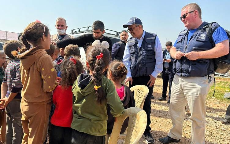 Serokê WHO serdana bakurê rojavayê Sûriyê kir